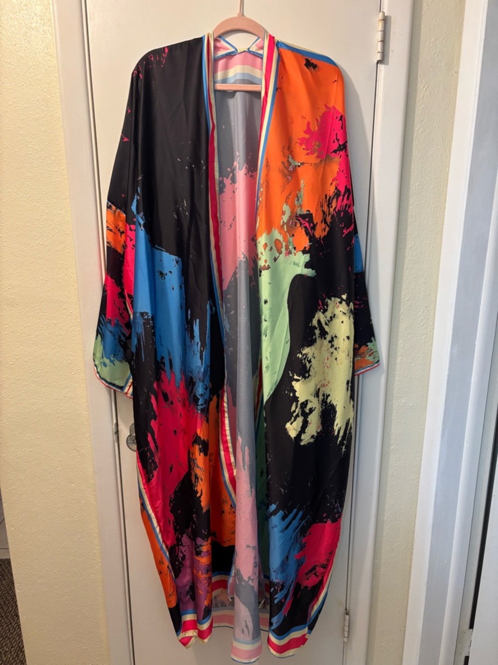 Multicolor Kimono Robe - Picture 3 of 4